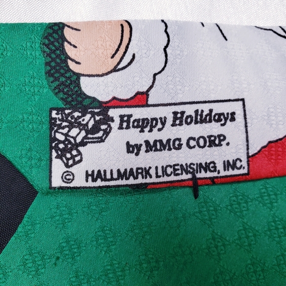 Mens Santa Christmas Neck Tie by Hallmark - Picture 3 of 4